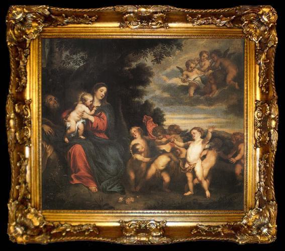 framed  Anthony Van Dyck The rest in the flight to Egypt, ta009-2